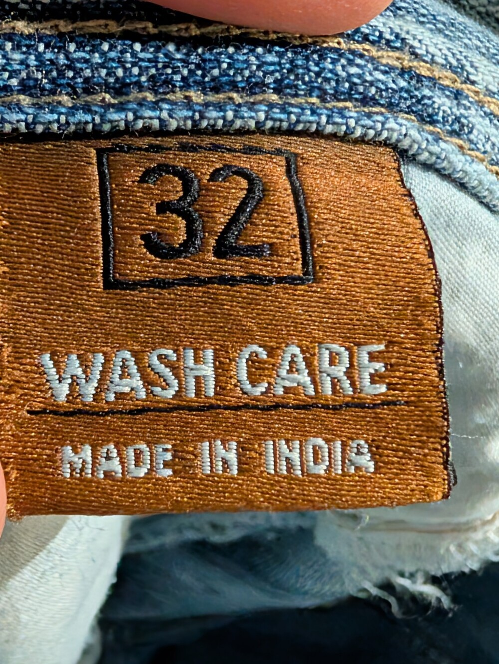 The Cairo Line "Cargos" Relaxed Jeans, Light Blue Stripe - Picture 14 of 14